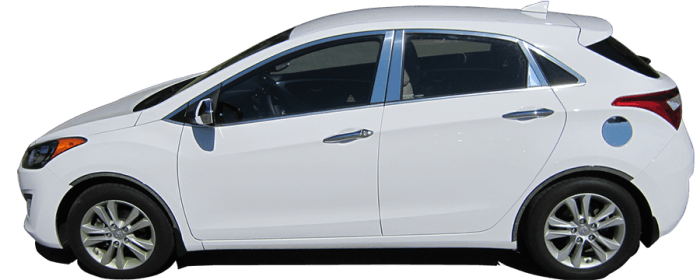 Fits Hyundai ELANTRA 4dr QAA Stainless 4pcs Rocker Panel Trim TH13345 thumbnail 3
