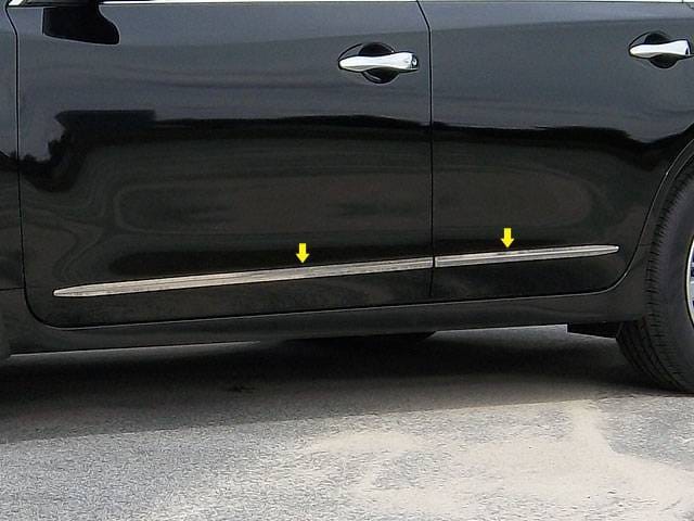 Fits Nissan ALTIMA 4dr QAA Stainless 4pcs Side Accent Trim AT13550
