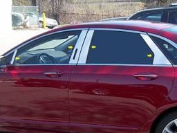 LINCOLN MKZ 4dr QAA Stainless 8pcs Pillar Trim PP53632