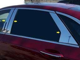 LINCOLN MKZ 4dr QAA Stainless 6pcs Pillar Trim PP53631