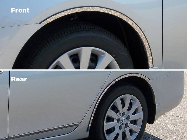 Fits Nissan SENTRA 4dr QAA Stainless 4pcs Wheel Well Accent WQ13575