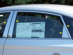 Fits Nissan SENTRA 4dr QAA Stainless 8pcs Pillar Trim PP13577