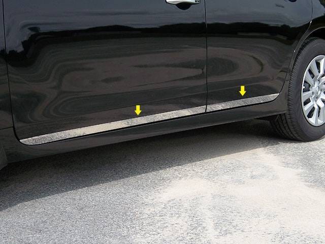 Fits Nissan ALTIMA 4dr QAA Stainless 4pcs Rocker Panel Trim TH13550