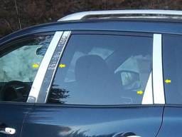 Fits Nissan PATHFINDER 4dr QAA Stainless 8pcs Pillar Trim PP13529