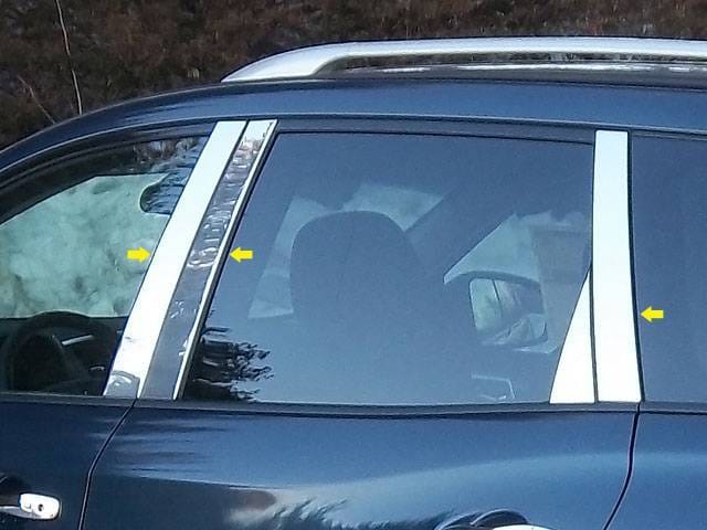 Fits Nissan PATHFINDER 4dr QAA Stainless 6pcs Pillar Trim PP13528