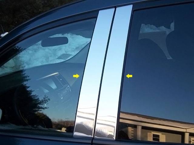 Fits Nissan PATHFINDER 4dr QAA Stainless 4pcs Pillar Trim PP13527