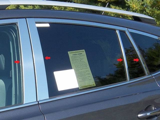 TOYOTA RAV4 4dr QAA Stainless 8pcs Pillar Trim PP13182