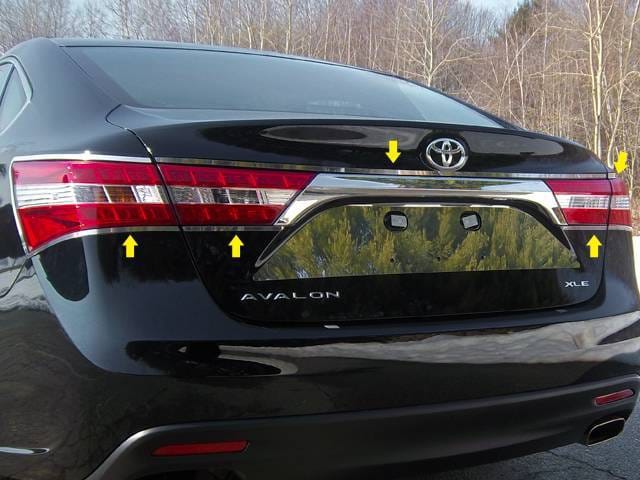 TOYOTA AVALON 4dr QAA Stainless 5pcs Tail Light Accent TR13165