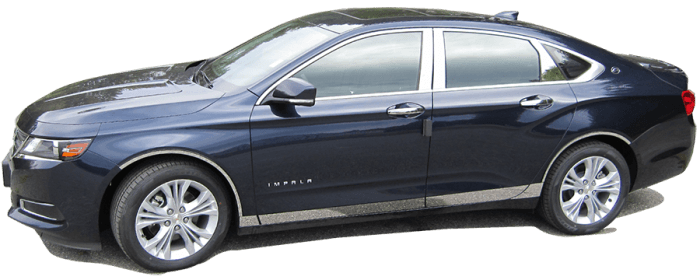 CHEVROLET IMPALA 4dr QAA Chrome ABS plastic 8pcs Door Handle Cover DH54136 thumbnail 2