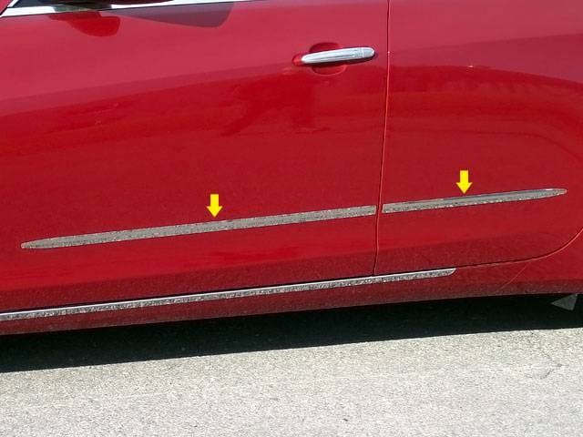 CADILLAC CTS 4dr QAA Stainless 4pcs Side Accent Trim AT54250