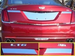 CADILLAC CT6 4dr QAA Stainless 2pcs License Plate Bar Accent LB56230