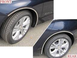 CHEVROLET IMPALA 4dr QAA Stainless 6pcs Wheel Well Accent WQ54136