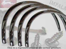 IMPALA 4dr QAA Molded Stainless 4pcs Wheel Well Fender Trim WZ54135