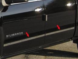 SILVERADO Crew Cab, Short Bed, NO Molding QAA  4pcs Molding Insert MI54184