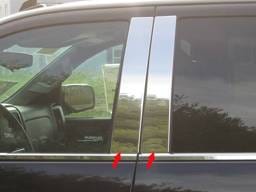 GMC SIERRA Crew Cab, Double Cab QAA Stainless 4pcs Pillar Trim PP54184