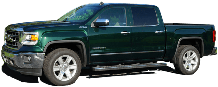 GMC SIERRA Crew Cab, Double Cab QAA Stainless 4pcs Pillar Trim PP54184 thumbnail 4