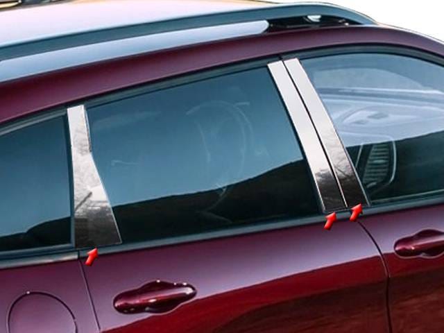JEEP CHEROKEE 4dr QAA Stainless 6pcs Pillar Trim PP54091