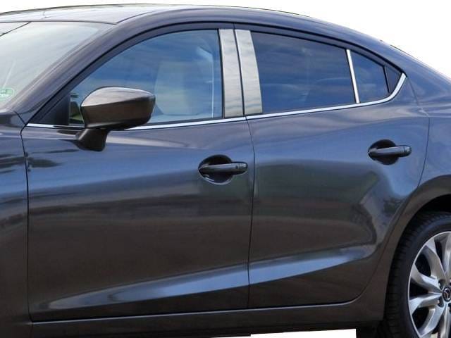MAZDA MAZDA3 4dr QAA Stainless 6pcs Pillar Trim PP14751