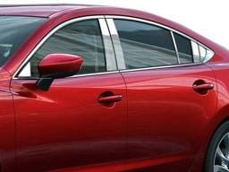 MAZDA MAZDA6 4dr QAA Stainless 12pcs Pillar Trim PP14763