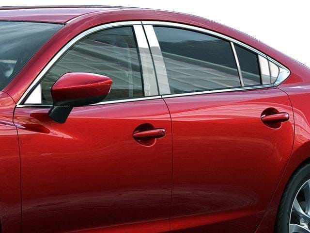 MAZDA MAZDA6 4dr QAA Stainless 12pcs Pillar Trim PP14763