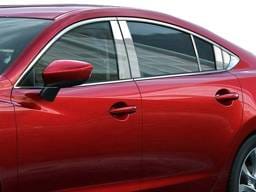 MAZDA MAZDA6 4dr QAA Stainless 10pcs Pillar Trim PP14762