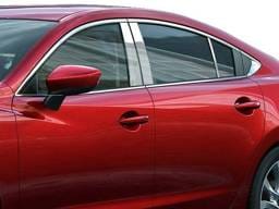 MAZDA MAZDA6 4dr QAA Stainless 6pcs Pillar Trim PP14761