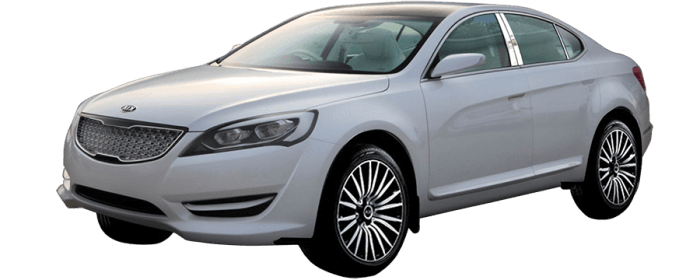 KIA CADENZA 4dr QAA Stainless 6pcs Pillar Trim PP14846 thumbnail 2