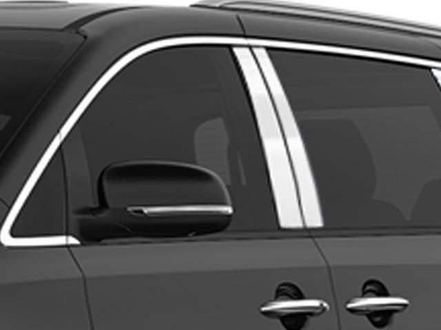 KIA SEDONA 4dr QAA Stainless 4pcs Pillar Trim PP14815
