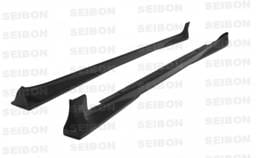 Toyota Yaris Seibon OEM Style Carbon Fiber Side Skirts - SS0708TYYARHB-OE