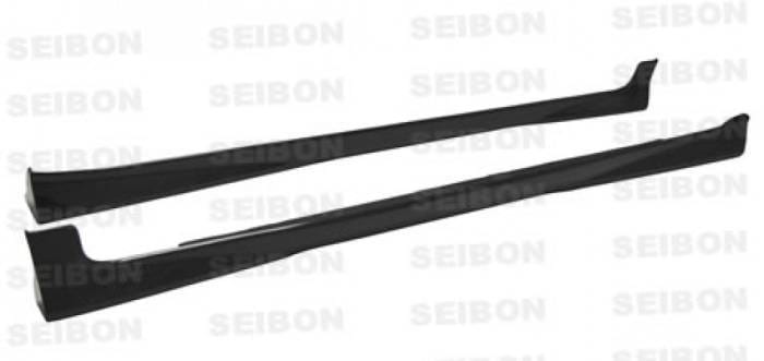 Toyota Yaris Seibon OEM Style Carbon Fiber Side Skirts - SS0708TYYARHB-OE thumbnail 2