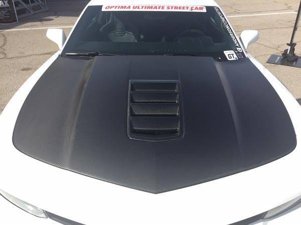 Chevy Camaro 1LE, Z28 Anderson Composites Dry Carbon Fiber Hood AC-HD14CHCAM-Z28-DRY thumbnail 6