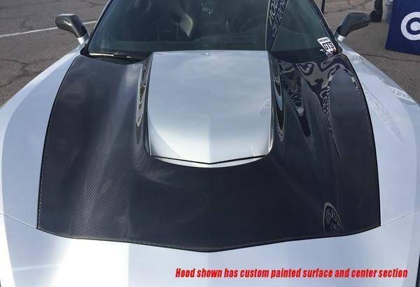 Chevy Corvette Stingray VS Anderson Composites Dry Carbon Fiber Hood AC-HD14CHC7-VS-DRY thumbnail 6
