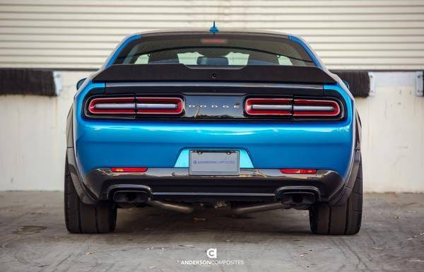 Dodge Challenger Hellcat Type-SA Anderson Composites Fiber Wing AC-RS18DGCHHC-SA thumbnail 3