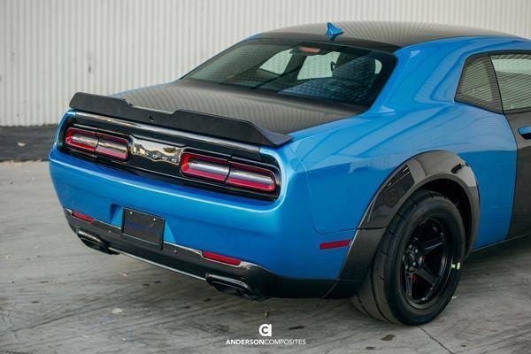 Dodge Challenger Hellcat Type-SA Anderson Composites Fiber Wing AC-RS18DGCHHC-SA thumbnail 7