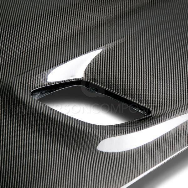 Dodge Challenger Hellcat Type-OE Anderson Composites Fiber Hood AC-HD15DGCHHC-OE thumbnail 3