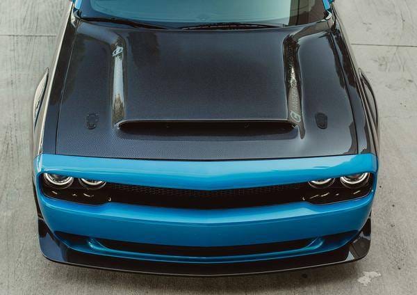 Dodge Challenger Type-OE Anderson Composites Fiber Body Kit- Hood AC-HD18DGCHDM-OE thumbnail 3