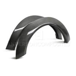 Dodge Challenger Anderson Composites Fiber Wide Front Fender Flares AC-FLR18DGCHHC-F