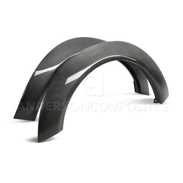 Dodge Challenger Anderson Composites Fiber Wide Front Fender Flares AC-FLR18DGCHHC-F thumbnail 5