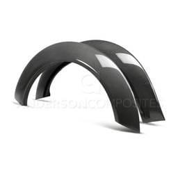 Dodge Challenger Anderson Composites Fiber Wide Rear Fender Flares AC-FLR18DGCHHC-R