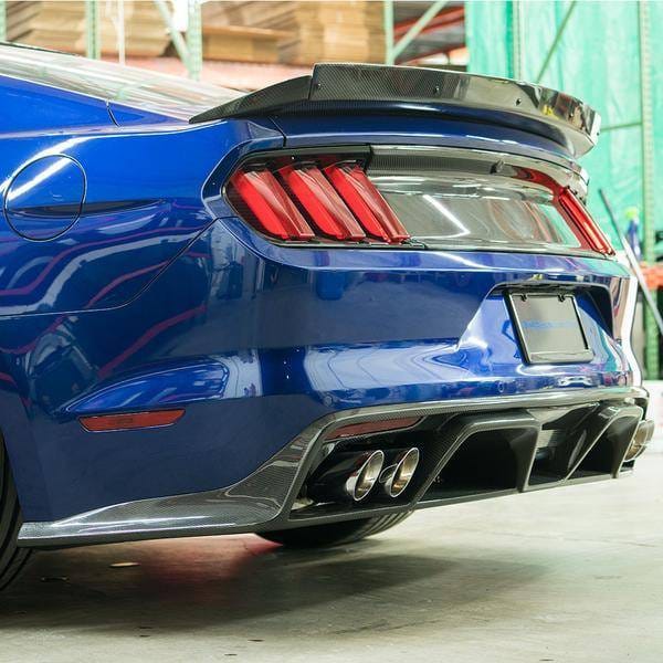Ford Mustang GT350 Anderson Composites Fiber Rear Bumper Diffuser AC-RL15FDMU-GR thumbnail 3