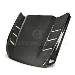 Ford Mustang Heat Extractor Anderson Composites Fiber Hood AC-HD15FDMU-SA-DS