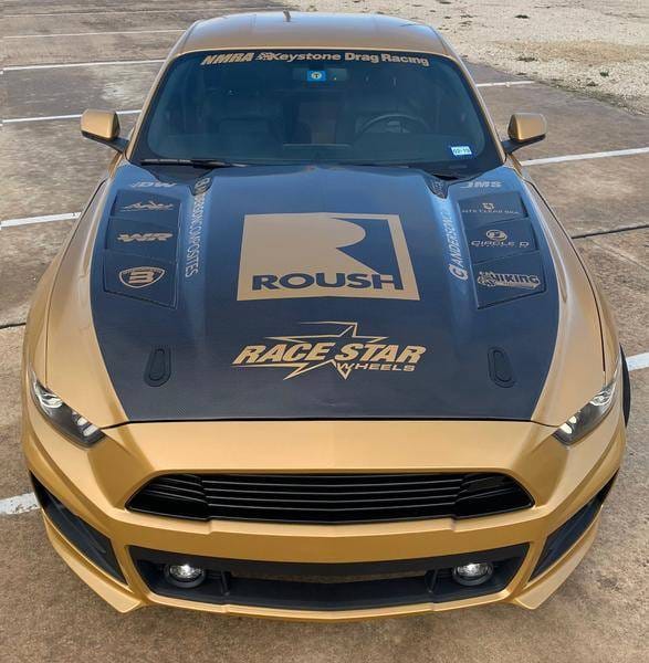 Ford Mustang Heat Extractor Anderson Composites Fiber Hood AC-HD15FDMU-SA-DS thumbnail 2