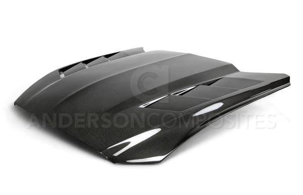 Ford Mustang Heat Extractor Anderson Composites Fiber Hood AC-HD15FDMU-SA-DS thumbnail 3