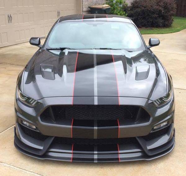Ford Mustang GT350 Anderson Composites Glass Front Body Kit Bumper AC-FB15FDMU-GR-GF thumbnail 2