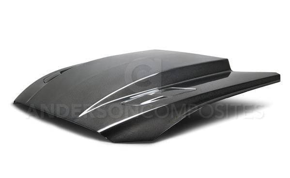 Ford Mustang 3 Cowl Anderson Composites Fiber Body Kit- Hood AC-HD15FDMU-CJ-DS thumbnail 3