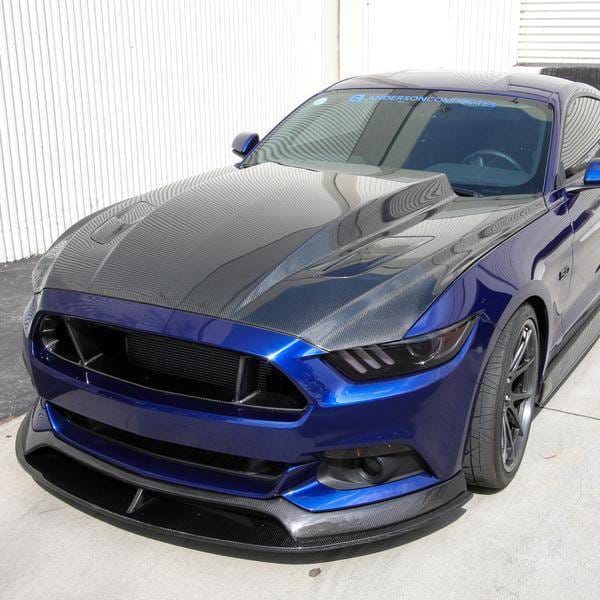 Ford Mustang 3 Cowl Anderson Composites Fiber Body Kit- Hood AC-HD15FDMU-CJ-DS thumbnail 6