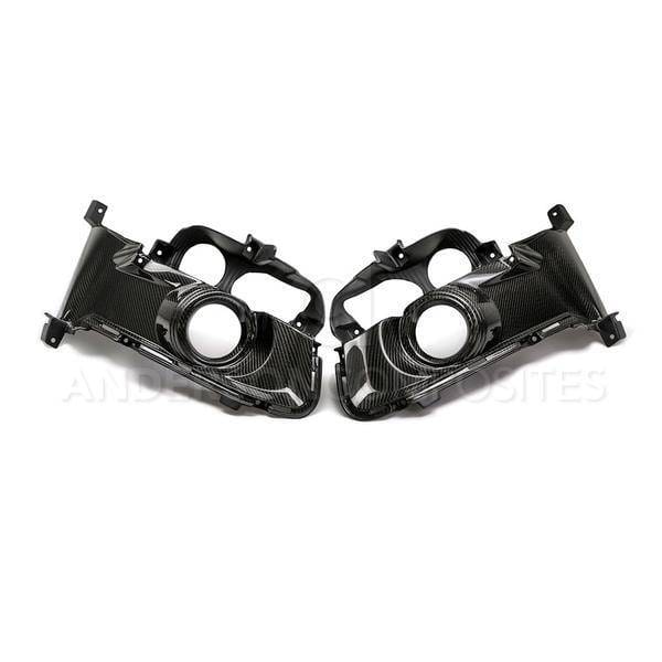 Ford Mustang MU Anderson Composites Fiber Fog Light Surrounds AC-FLS15FDMU thumbnail 2