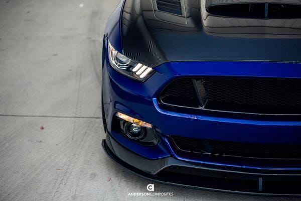 Ford Mustang MU Anderson Composites Fiber Fog Light Surrounds AC-FLS15FDMU thumbnail 7
