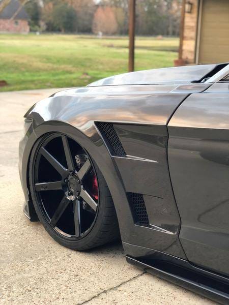 Ford Mustang Type-AT Anderson Composites Glass Body Kit- Front Fenders AC-FF15FDMU-AT thumbnail 8