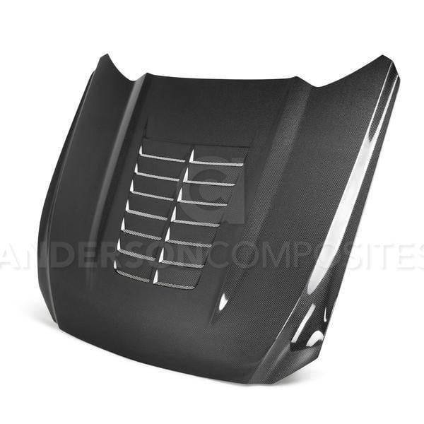 Ford Mustang GT500 Anderson Composites Fiber Body Kit- Hood AC-HD15FDMU-GT5-DS